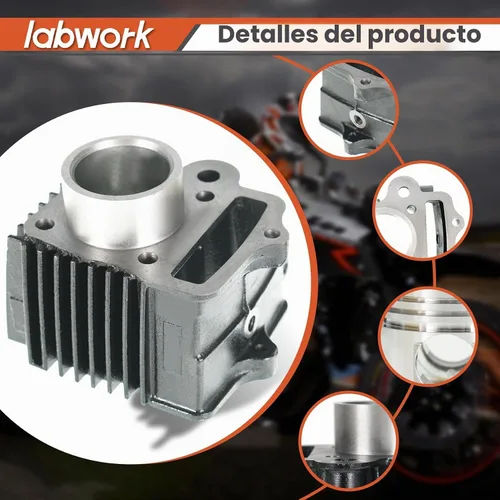 Vista 4 de labwork Kit de Reemplazo de Cilindro y Pistón de 50cc para Honda Z50 XR50 CRF50