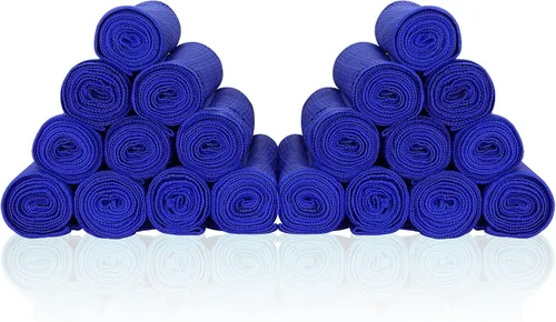 Vista 9 de Paquete de 20 toallas de enfriamiento (40 x 12 pulgadas), suaves, transpirables, fibra ultrafina, superabsorbentes, toalla fría rápida, para bolos