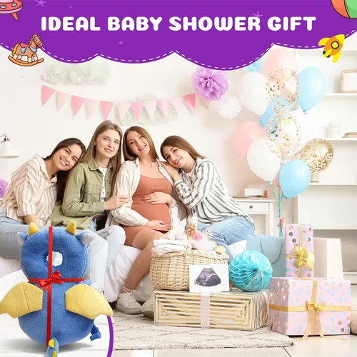 Vista 11 de HippoBaby Mochila protectora de cabeza de bebé, cojín de seguridad para gatear y caminar - Almohada de protección contra caídas con correas Elefante