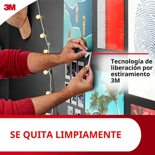 Vista 9 de Tiras adhesivas para póster Command, colgadores para pósteres sin daños, tiras adhesivas para pared sin herramientas para pósteres, 64 tiras