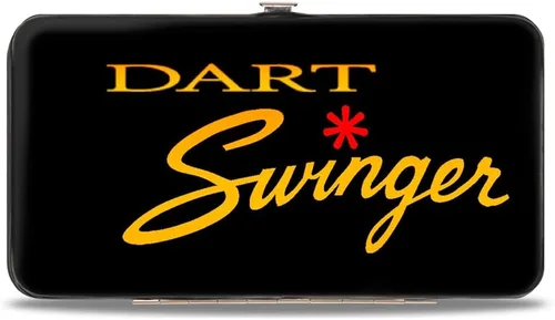 Vista 2 de Buckle-Down Buckle-Down Hinge unisex para adultos, Dodge Dart Swinger Script negrorojoamarillo-fade billetera, multicolor, 7 x 4 de EE. UU, Varios