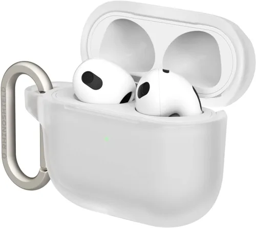 Vista 10 de RHINOSHIELD Funda para AirPods con mosquetón compatible con Apple [AirPods 3], protección contra caídas de grado militar, resistente a los arañazos