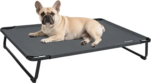 Vista 8 de ABCPET Cama elevada refrescante para perros, cama elevada para perros para exteriores, camas impermeables para mascotas, cuna estable y fácil