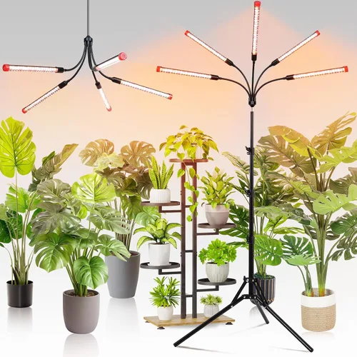 Vista 13 de GameChanger! Luces de crecimiento de 36 W, no 15 W, 4 cabezales con clip fuerte para plantas de interior con temporizador, mejor regalo para amantes