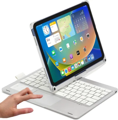 Vista 7 de Funda de teclado giratoria para iPad Pro de 11 pulgadas (M5/M4) con panel Negro