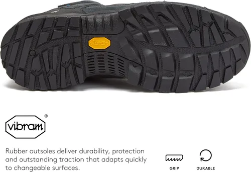 Vista 5 de HI-TEC Black Rock WP Mid - Botas de senderismo impermeables para hombre, ligeras, transpirables, para mochileros y senderos