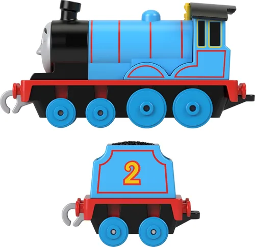 Vista 3 de Thomas & Friends Tren de juguete fundido a presión Edward Motor de empuje con tierno para preescolar juego de simulación a partir de 3 años
