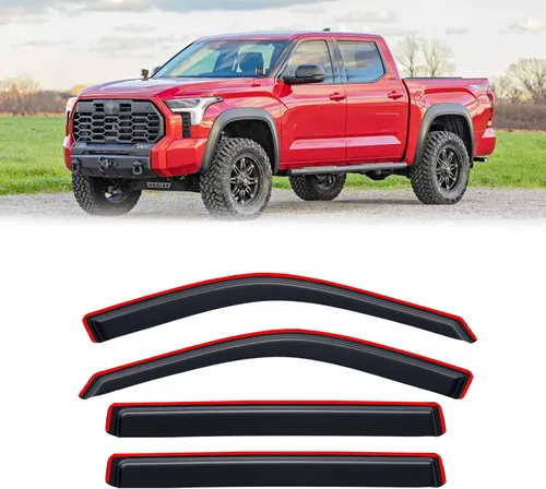 Vista 40 de Protectores de lluvia en canal para Jeep Grand Cherokee L 2021-2026, protectores de visera de ventana, deflector de ventilación, sombra viento humo