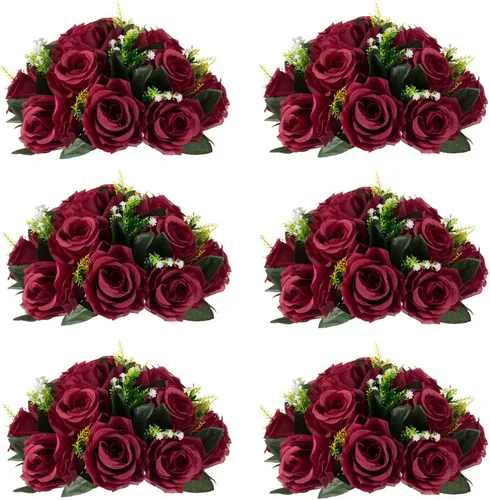 Vista 50 de Centros de mesa de flores para mesas de boda: decoraciones de mesa de Halloween, bolas de flores negras, centros de mesa para compromiso, ceremonia