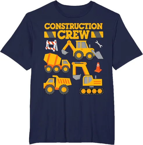 Vista 61 de Construction Crew Worker Excavator - Camiseta para niños y niñas Negro