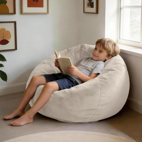 Vista 15 de LPMOERA Puf de espuma viscoelástica para niños/adolescentes con relleno redondo para niños, para sala de estar, dormitorio, dormitorio