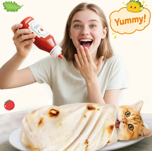 Vista 6 de CASOFU Manta envolvente de burritos para bebé, mantas envolventes de tortilla, regalos divertidos para baby shower, niños y niñas, recién nacidos