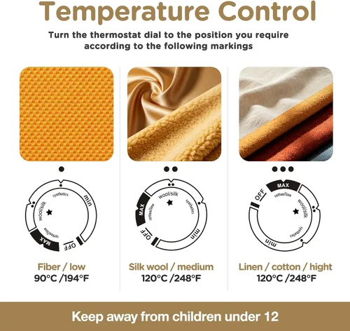 Vista 7 de Mini plancha para ropa, plancha de viaje, pequeña máquina eléctrica de prensa de calor para manualidades de camisetas, plancha portátil para la Negro