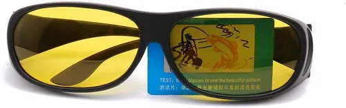 Vista 2 de 2 lentes graduados ópticos HD para día de noche, para conducir, antirreflejos, lentes de sol Fitover