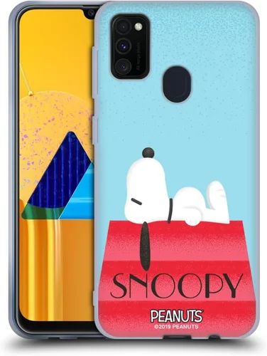 Vista 10 de Head Case Designs Snoopy Deco Dreams - Funda de gel con licencia oficial de Peanuts Blue Pattern [protección de grado militar] compatible con Google