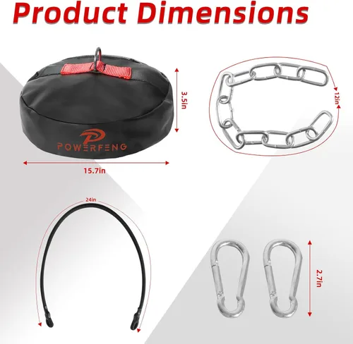 Vista 3 de Anclaje para bolsa pesada de doble extremo: anclaje de suelo resistente para bolsas de boxeo, soporte de saco de boxeo, accesorios de boxeo