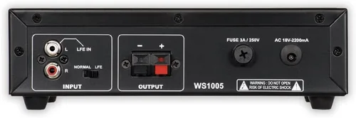 Vista 2 de Acoustic Audio WS1005 - Amplificador de subwoofer pasivo de 200 vatios para cine en casa
