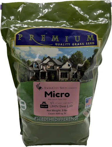 Vista 4 de Twin City Seed Co. Mezcla de césped Micro Bee, bolsa de 1 libra