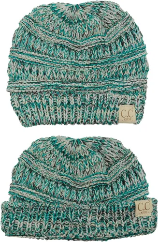 Vista 4 de C.C Gorro de esquí de punto para niños, lindo, cálido y cómodo