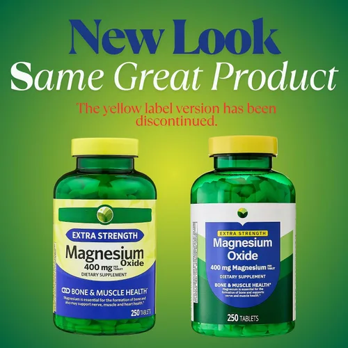 Vista 3 de KP+ Óxido de magnesio 400 mg 250 tabletas Apoya la salud ósea, nerviosa y muscular Suplemento de magnesio extra fuerte Paquete de 1