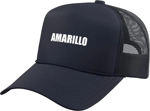 Vista 10 de Sombrero de camionero amarillo con espalda de malla ajustable