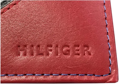 Vista 3 de Tommy Hilfiger Passcase and Valet - Billetera plegable - Rojo/Azul marino/Blanco, Multi