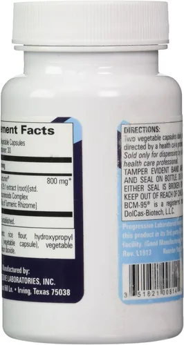 Vista 3 de Progressive Labs - Curcumin BCM-95 60 vcaps [Salud y Belleza]