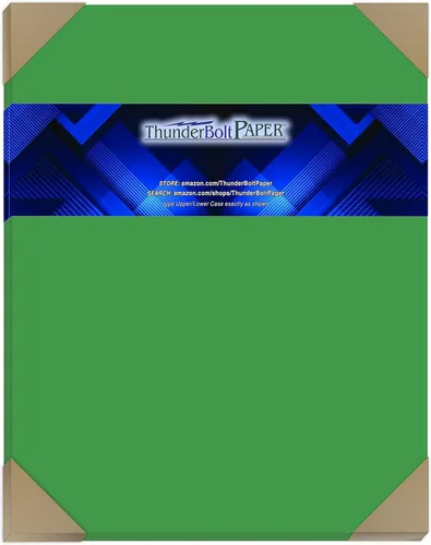 Vista 14 de 125 verde brillante 65lb Cubierta Papel de tarjeta – 3" x 5" (3X5 pulgadas) Foto Card Tamaño del marco – 65 libras/libra peso ligero cartulina