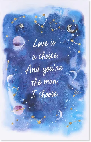 Vista 4 de American Greetings Tarjeta de aniversario para él (una y otra vez)