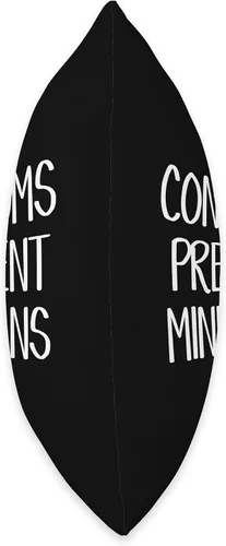 Vista 2 de Condoms Prevent Minivans Throw Pillow, 16x16, Multicolor