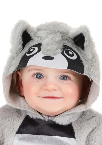 Vista 2 de Disfraz Exclusivo de Mapache Suave para Bebés Multicolor