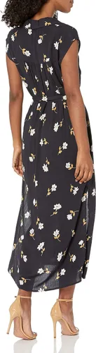 Vista 2 de Billabong Vestido midi con botones delanteros para mujer Lovely Ways