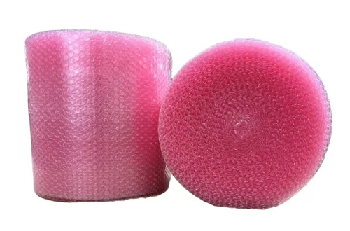 Vista 2 de Rollo de acolchado de burbujas pequeñas antiestáticas de 3/16 pulgadas, 25 x 12 pulgadas de ancho, 25 pies