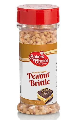 Vista 9 de Baker's Choice Almond Brittle Crunch - Cobertura de helado de postre de nuez - Para helado, helados, cupcakes o batidos - Sin lácteos, Kosher - 4
