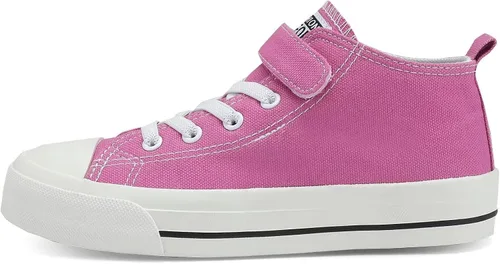 Vista 3 de Fefoe Kid Shoes for Boys Girls Canvas Lightweight Shoes Athletic Running Classic Adjustable Strap Sneakers
