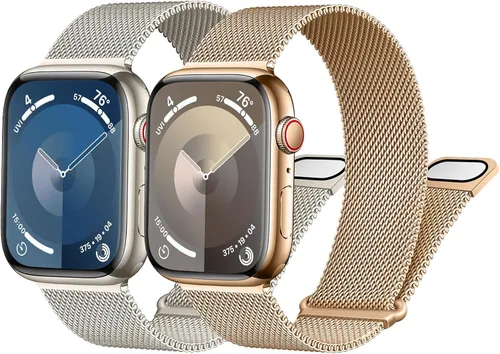 Vista 11 de Correa milanesa para Apple Watch Band de 1.575 pulgadas, 1.732 pulgadas, 1.614 pulgadas, 1.772 pulgadas, 1.654 pulgadas, 1.614 pulgadas, 1.614