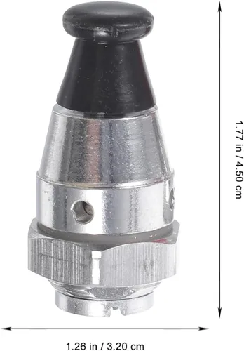 Vista 5 de Válvula de seguridad de repuesto para olla a presión, paquete de 2 accesorios universales de limitación de presión de 1.41 x 0.70 x 0.70 pulgadas