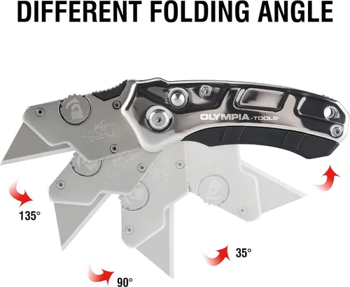 Vista 5 de Olympia Tools Cuchillo utilitario de acero inoxidable Turbofold 33-125