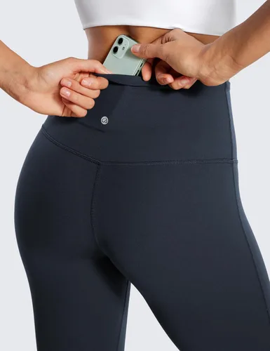 Vista 4 de CRZ YOGA Butterluxe - Leggings acampanados de cintura alta para mujer de 32 pulgadas, pantalones de yoga de pierna ancha con bolsillos, suaves