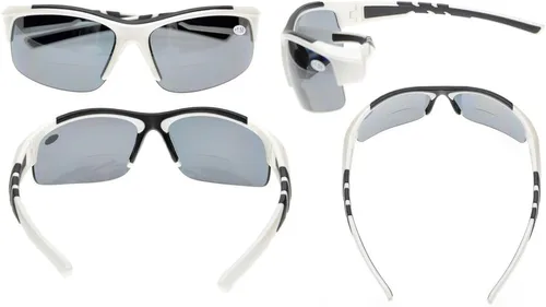 Vista 2 de Eyekepper TR90 Sports Polycarbonate Polarized Bifocal Half Rimless Sunglasses