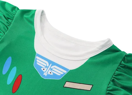 Vista 3 de Eledobby Buzz Lightyear Dress for Girls Kids Buzz Costume Halloween Dress Up Birthday Party Outfits