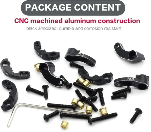 Vista 6 de Aluminio RC Shock Flex cuchillas montaje de choque ajustable para TRX4M 1/18 RC Crawler Upgrade