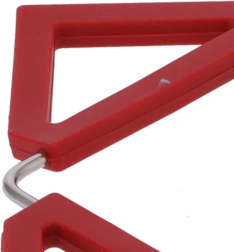 Vista 3 de Silicone Trivet Mat, Heat Non Slip Pad, Expandable Foldable (Red)