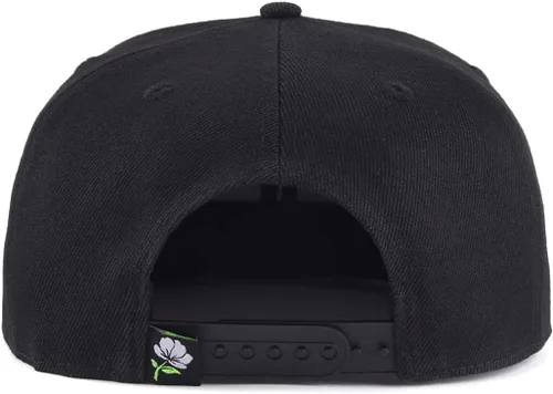 Vista 4 de Sombrero Snapback Floral Parche Negro por BloomTan), Negro