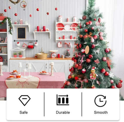 Vista 5 de 60 piezas de recortes de madera sin acabar, piezas de madera ovaladas, discos de madera, rebanadas para manualidades, boda, Navidad, adornos