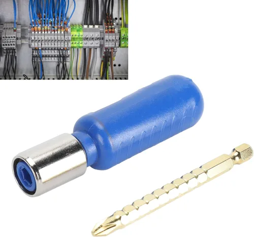 Vista 9 de Electric Wire Stripper 10mm², High Carbon Steel Cable Stripping Tool for Cordless Drills, Adjustable 21-50mm Wire Peeling Stripper for Electrical
