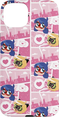 Vista 9 de Miraculous Ladybug Chibi Collection Mensaje para Cat Noir Funda para iPhone 17