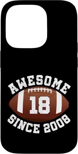 Vista 17 de Awesome Since 2008 18th Birthday Men Son American Football Case for iPhone 17
