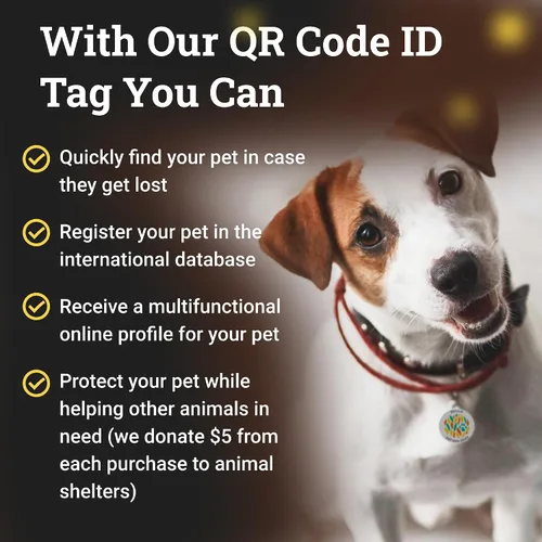 Vista 3 de Placa de identificación de perro con código QR, placa de identificación de mascota silenciosa grabada con perfil en línea