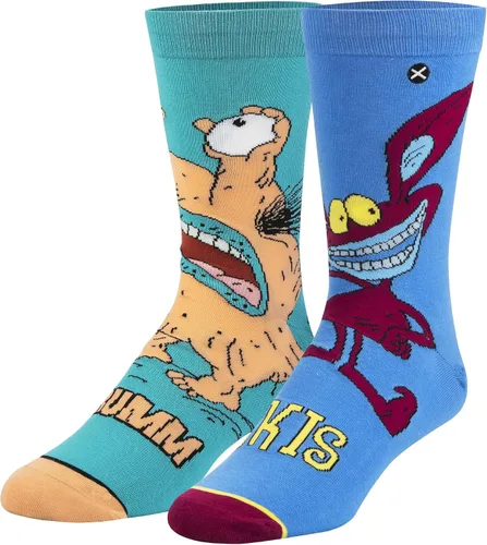 Vista 2 de Odd Sox - Calcetines divertidos y divertidos de Nickelodeon Aaahh monstruos reales